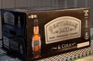 ITW Industrial Packaging&rsquo;s load-stabilising adhesive helped eliminate fibre tear and graphic delamination of Gentleman Jack Whiskey & Cola cartons.
